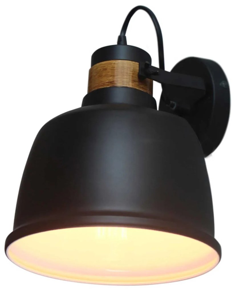 Φωτιστικό Τοίχου Wall &amp; Ceiling Luminaires  KS2126BW Black Μέταλλο