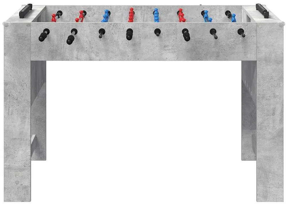 vidaXL Τραπέζι Φουτμπολ Σκυρόδεμα Γκρι 125 x 60,5 x 80 εκ.