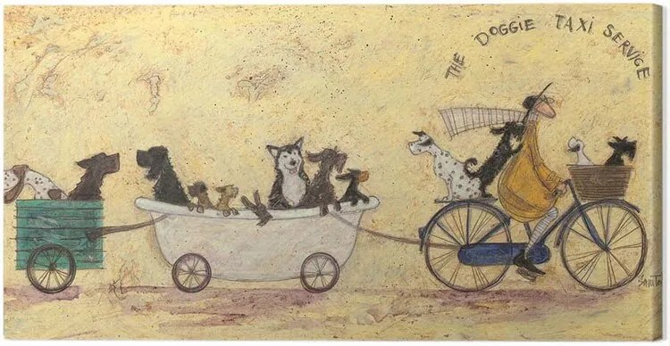 Εκτύπωση καμβά Sam Toft - The Doggie Taxi Service