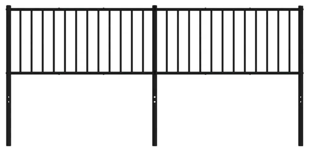 vidaXL Κεφαλάρι Μαύρο 193 εκ. Μεταλλικό