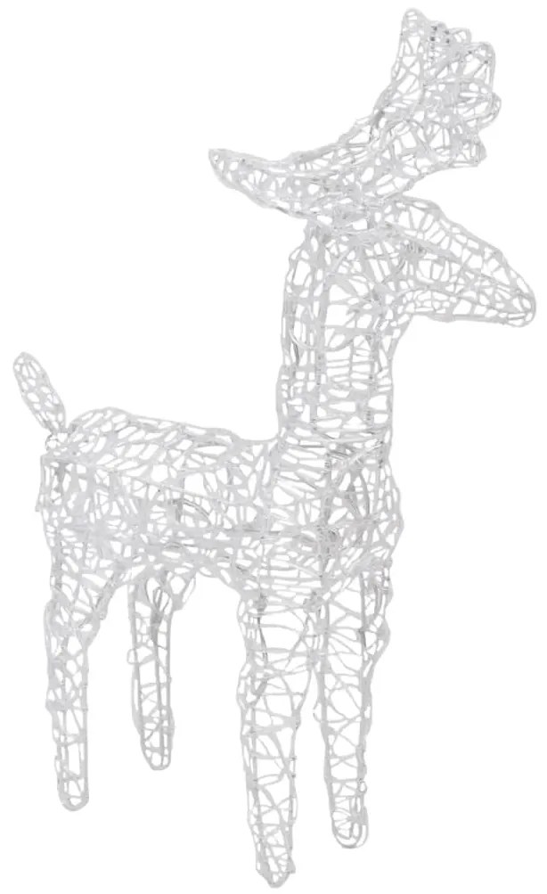 vidaXL Χριστουγεννιάτικοι Τάρανδοι 6 τεμ. 240 LED Πολύχρωμοι Ακρυλικοί