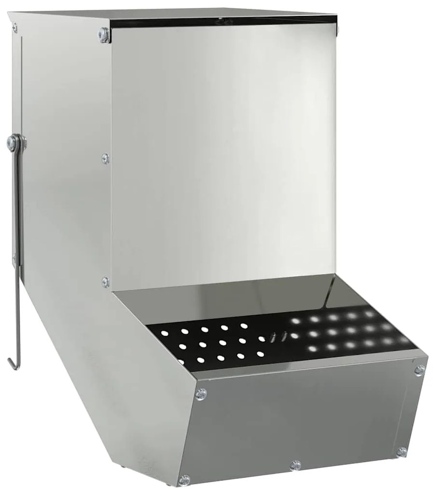 vidaXL Ταΐστρα Χαμστεριών Ασημί 17,5 x 26 x 28,5 εκ