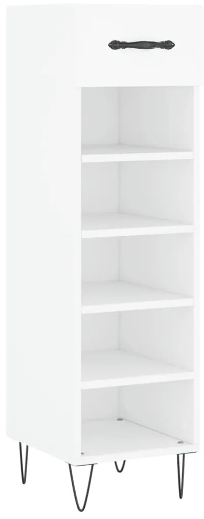 vidaXL Παπουτσοθήκη Λευκή 30 x 35 x 105 εκ. από Επεξεργασμένο Ξύλο