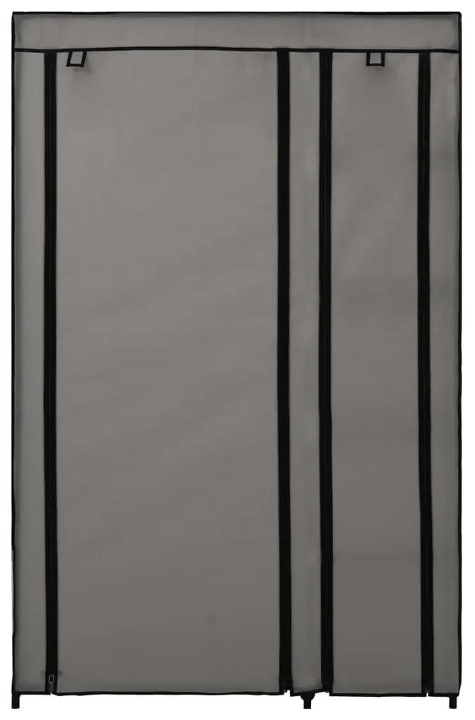 Ντουλάπα Αναδιπλούμενη Γκρι 110 x 45 x 175 εκ. Υφασμάτινη - Γκρι