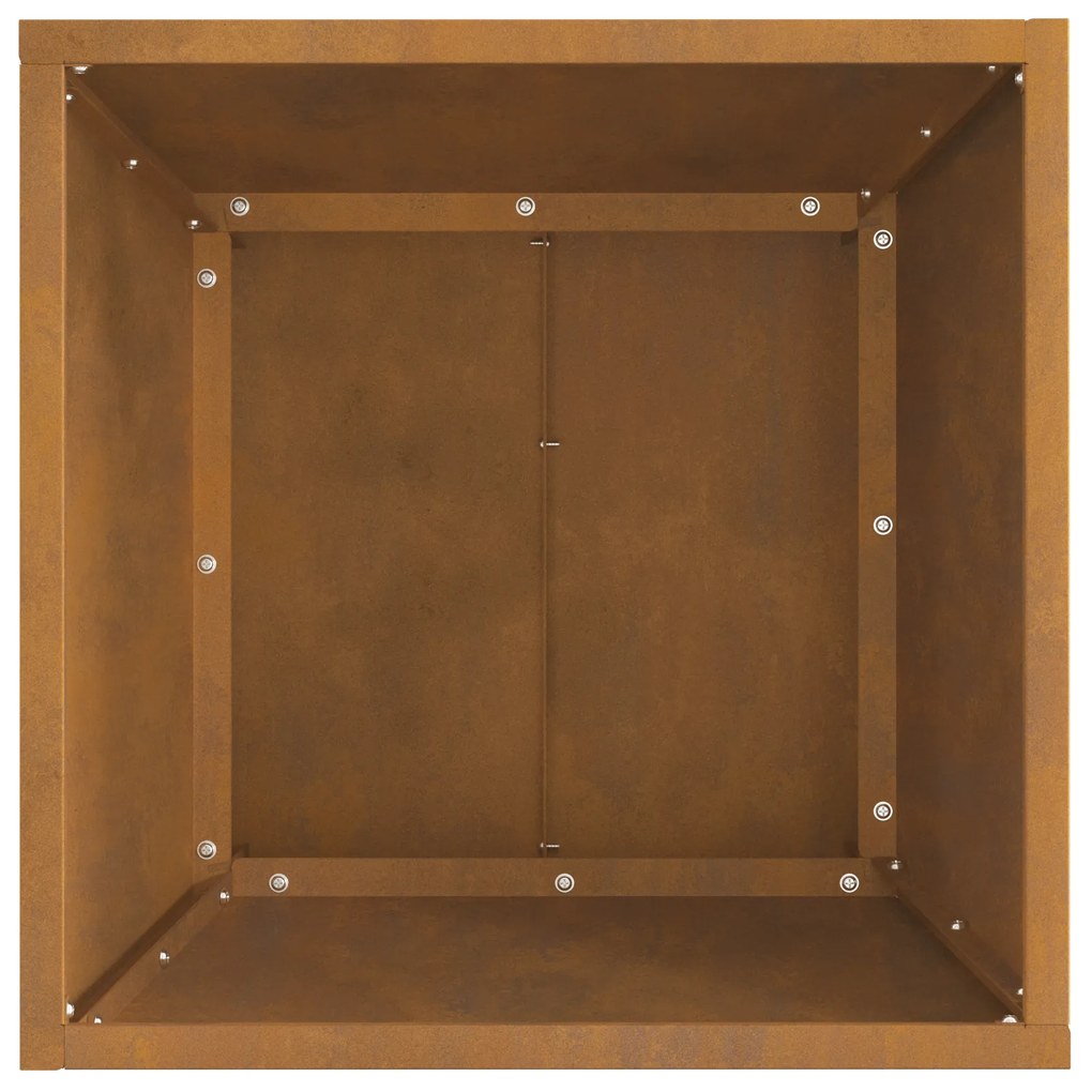 vidaXL Φωτιά Πίτ Τετράγωνη 40x40x30 εκ Φθαρμένο Ατσάλι