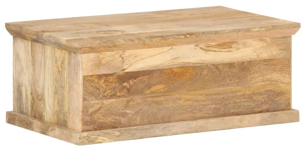 vidaXL Τραπεζάκι Σαλονιού με Πόρτα 90 x 50 x 35 εκ. από Μασίφ Ξύλο Μάνγκο