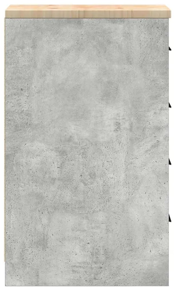 vidaXL ντουλάπι αποθήκευσης γκαράζ 30x51x85 εκ μασίφ ξύλο πεύκο