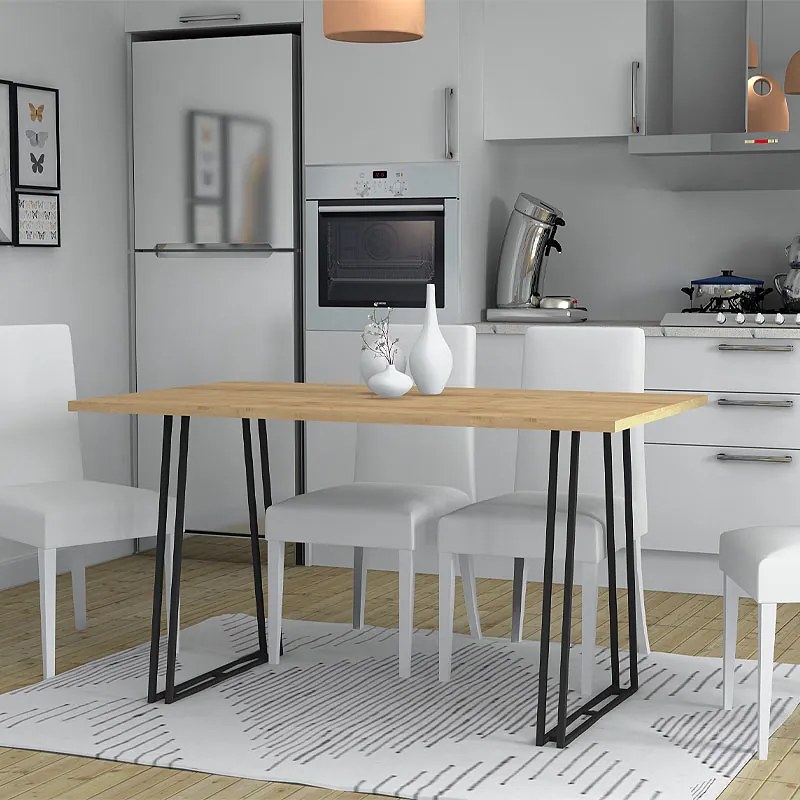ΤΡΑΠΕΖΙ GABLE MEGAPAP ΧΡΩΜΑ SONOMA - ΑΝΘΡΑΚΙ 140X80X76ΕΚ.