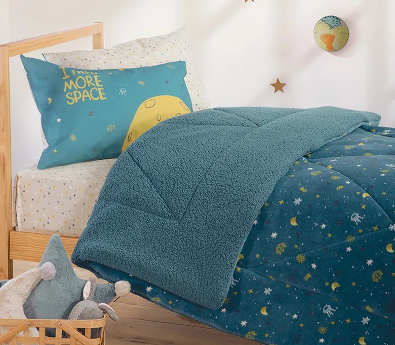 Παιδικο Κουβερτοπαπλωμα Μονο Outer Space 160Χ220 Nef-Nef Homeware