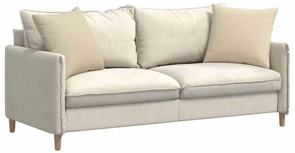 vidaXL Μαξιλάρι Καναπέ 2 pcs Κρεμ 50 x 50 cm ύφασμα