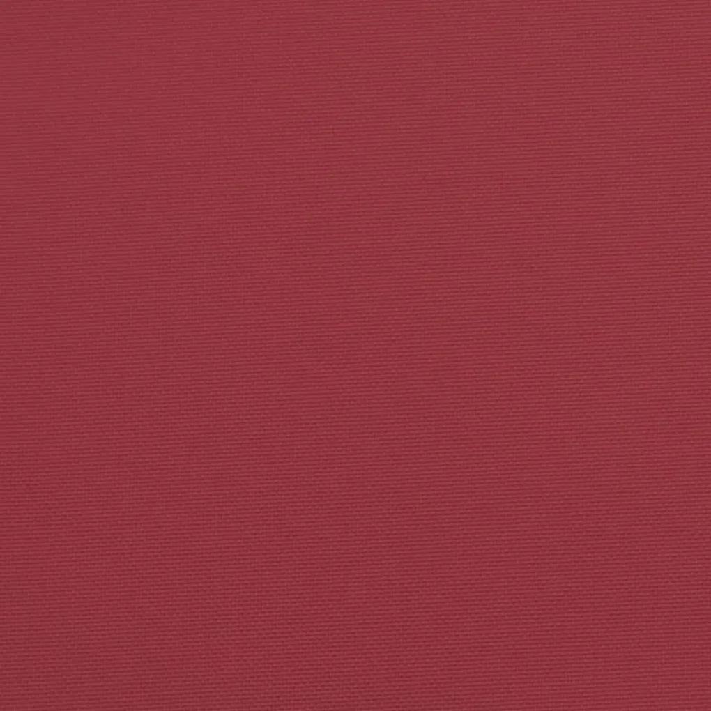 Μαξιλάρια Παλέτας 2 τεμ. Μπορντό από Ύφασμα Oxford - Κόκκινο
