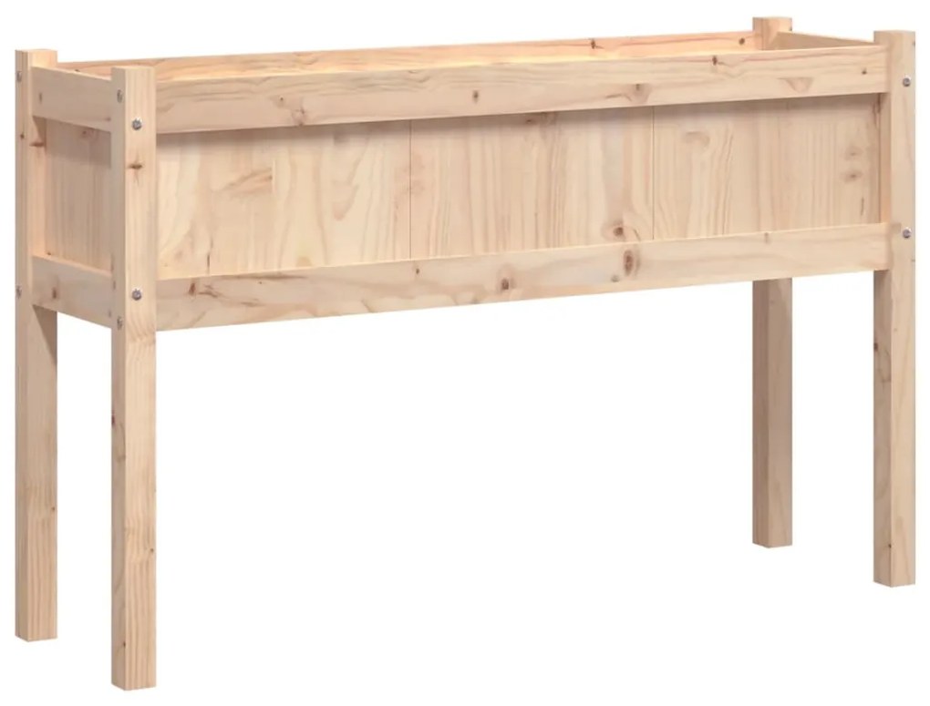 vidaXL Ζαρντινιέρες με Πόδια 110 x 31 x 70 εκ. από Μασίφ Ξύλο Πεύκου