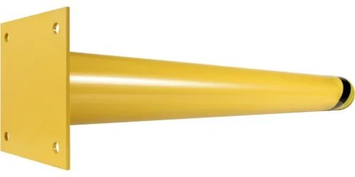 VEVOR Safety Bollard, 36 Inch Height Bollard Post, 4.5 Inch Diameter Steel Pipe Safety Bollard Post, Yellow Steel Bollard, Steel Safety Bollard with 8 Anchor Bolts, Perfect for Traffic-Sensitive Area