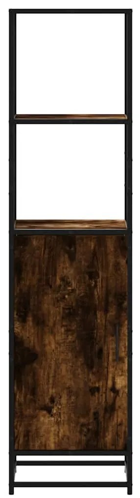 vidaXL Highboard Καπνιστή δρυς Κατασκευασμένο ξύλο και μέταλλο