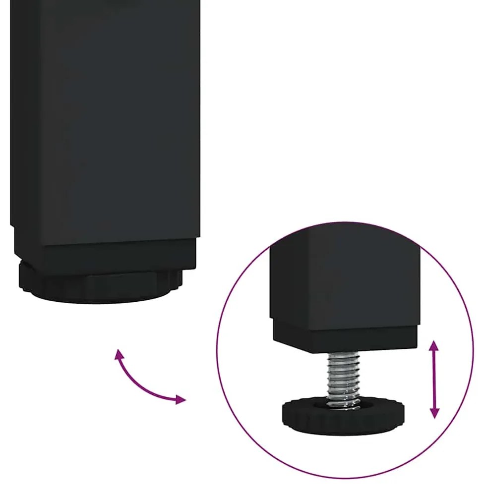 vidaXL Τραπεζάκι Σαλονιού Καπνιστή Δρυς 100x100x40 εκ Επεξεργασμ. Ξύλο