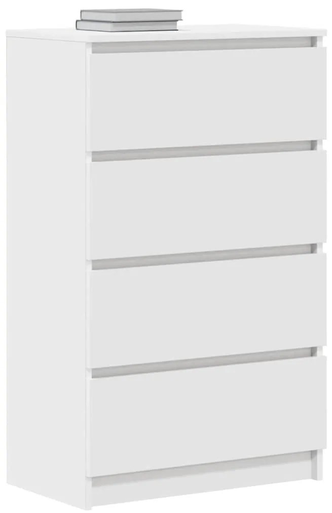 vidaXL Συρταριέρα Λευκή 60 x 35 x 98,5 εκ. από Επεξεργασμένο Ξύλο