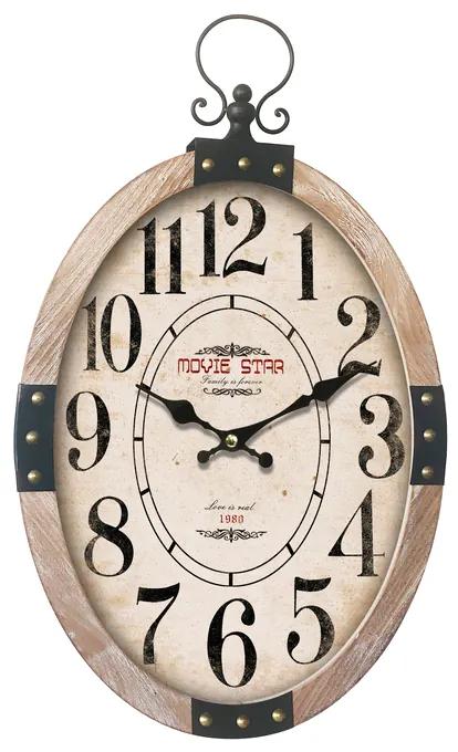 Ρολόι Τοίχου Μεταλλικό-Ξύλινο ARTELIBRE 43,5x6,5x71,5εκ. 14650038