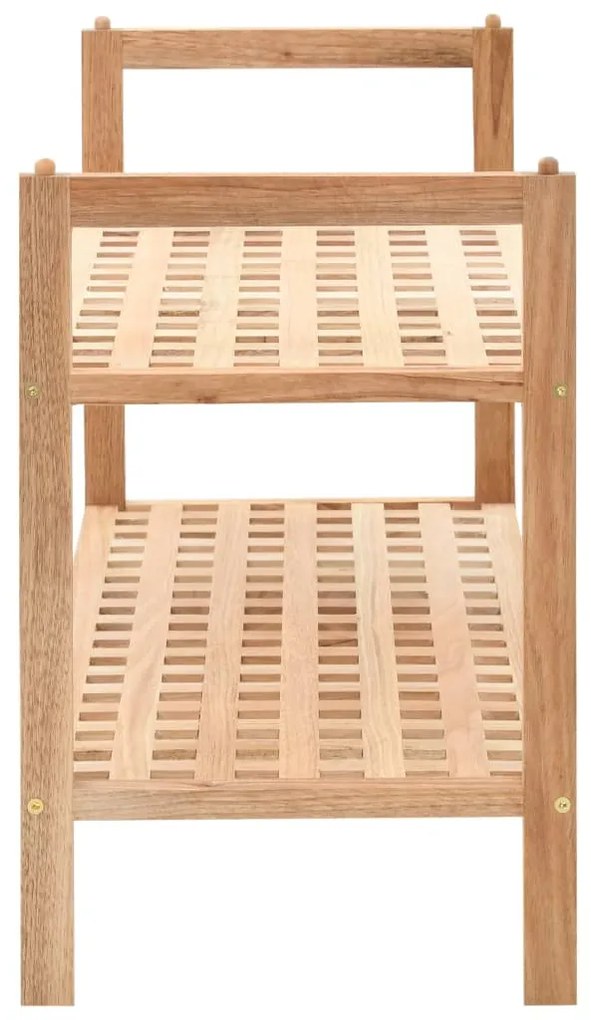 vidaXL Ραφιέρα Παπουτσιών 69 x 26 x 40 εκ. από Μασίφ Ξύλο Καρυδιάς