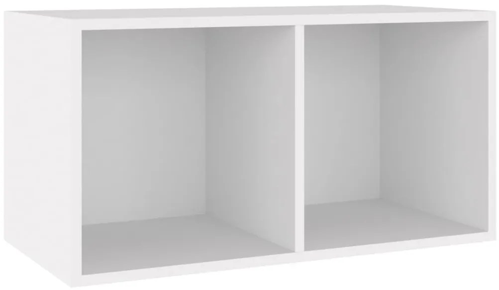 vidaXL Έπιπλο Δίσκων Βινυλίου Λευκό 71x34x36 εκ. Επεξεργ. Ξύλο