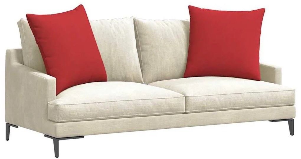 vidaXL Μαξιλάρι Καναπέ 2 pcs Κόκκινο 60 x 60 cm ύφασμα