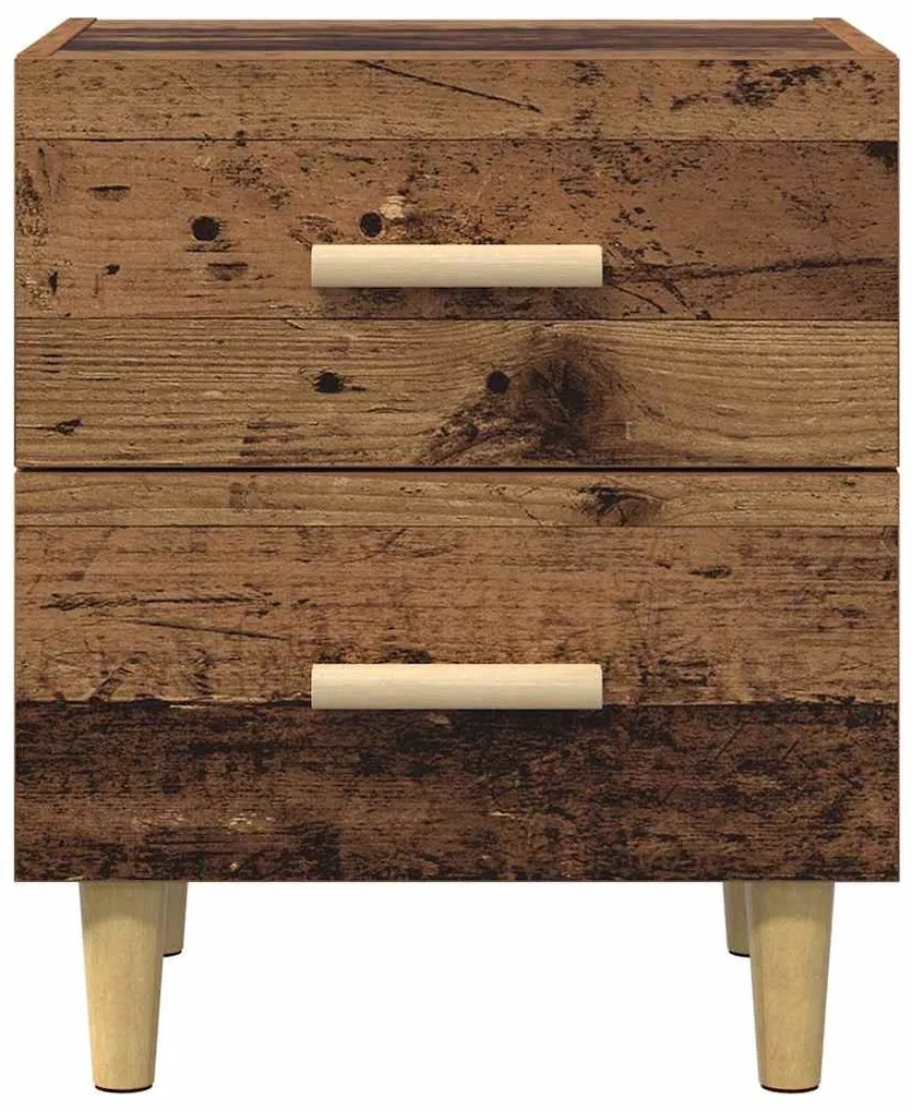 vidaXL Ντουλάπι κρεβατιού 2 pcs Παλαιό ξύλο 40 x 35 x 47.5 εκ