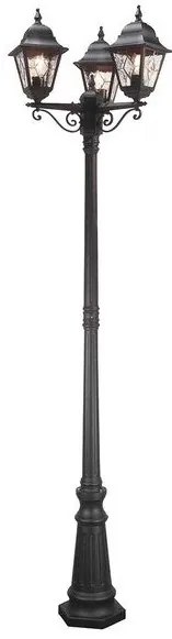 Επιδαπέδιο Φωτιστικό 3xE27 60W IP44 Μαύρο Norfolk NR8-BLK Elstead Lighting NR8-BLK Μαύρο