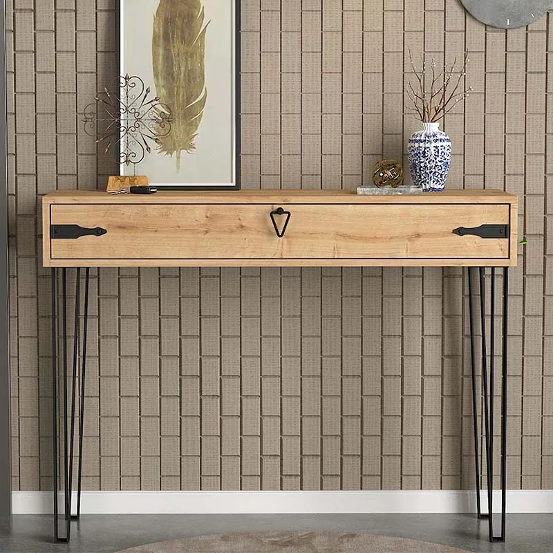 ΚΟΝΣΟΛΑ CENOVA MEGAPAP ΧΡΩΜΑ SAPPHIRE OAK 120X35X89,8ΕΚ.