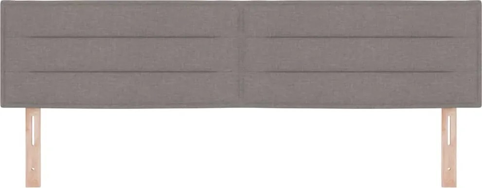 vidaXL LED κεφαλάρι Taupe ύφασμα