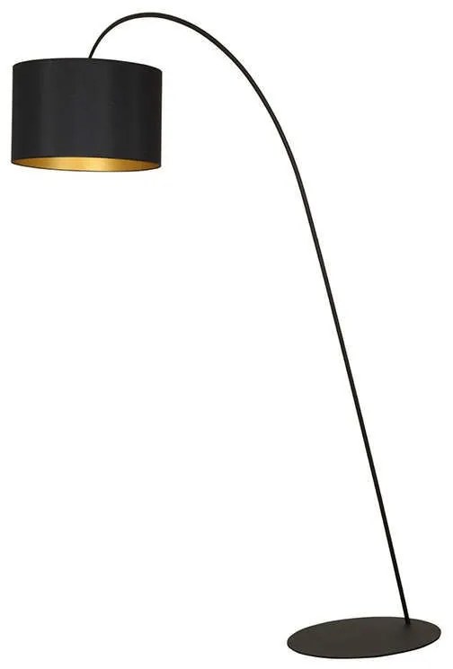 Φωτιστικό Δαπέδου Alice I L 4963 Black-Gold Nowodvorski Steel,Fabric