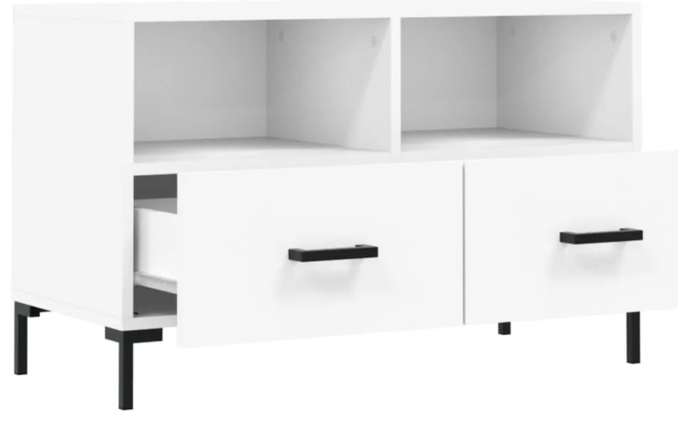 vidaXL Έπιπλο Τηλεόρασης Λευκό 80 x 36 x 50 εκ. από Επεξεργασμένο Ξύλο