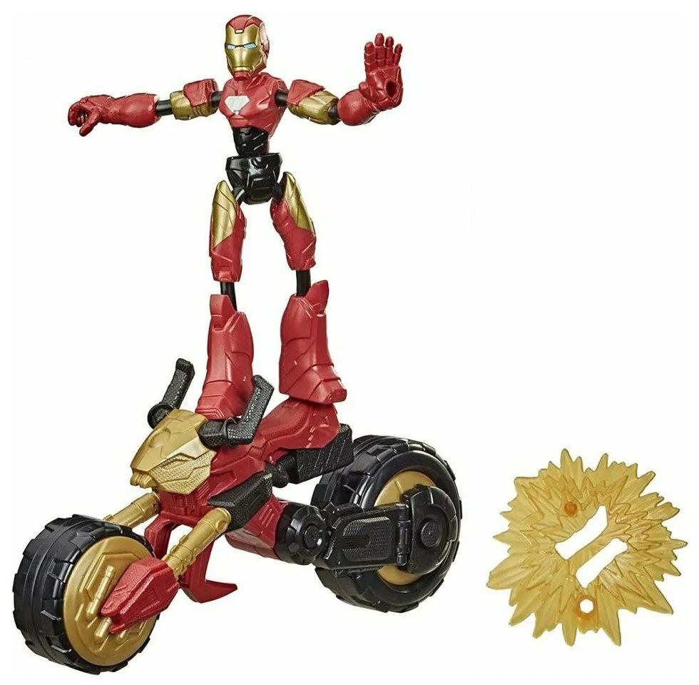 Φιγούρα Δράσης Iron Man 2in1 F0244 Marvel Avengers 15cm 3 Ετών+ Red-Gold Hasbro
