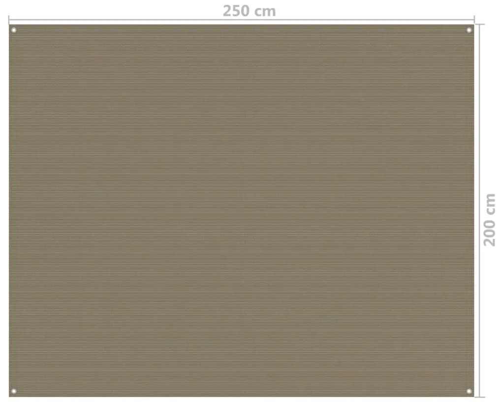 Χαλί Σκηνής Taupe 250 x 200 εκ.
