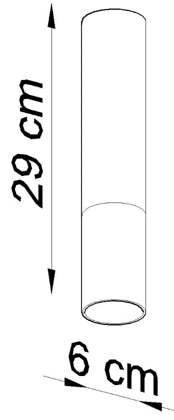 Sollux Φωτιστικό οροφής Loopez 1,ατσάλι,1xGU10/40w,μαύρο,χαλκού