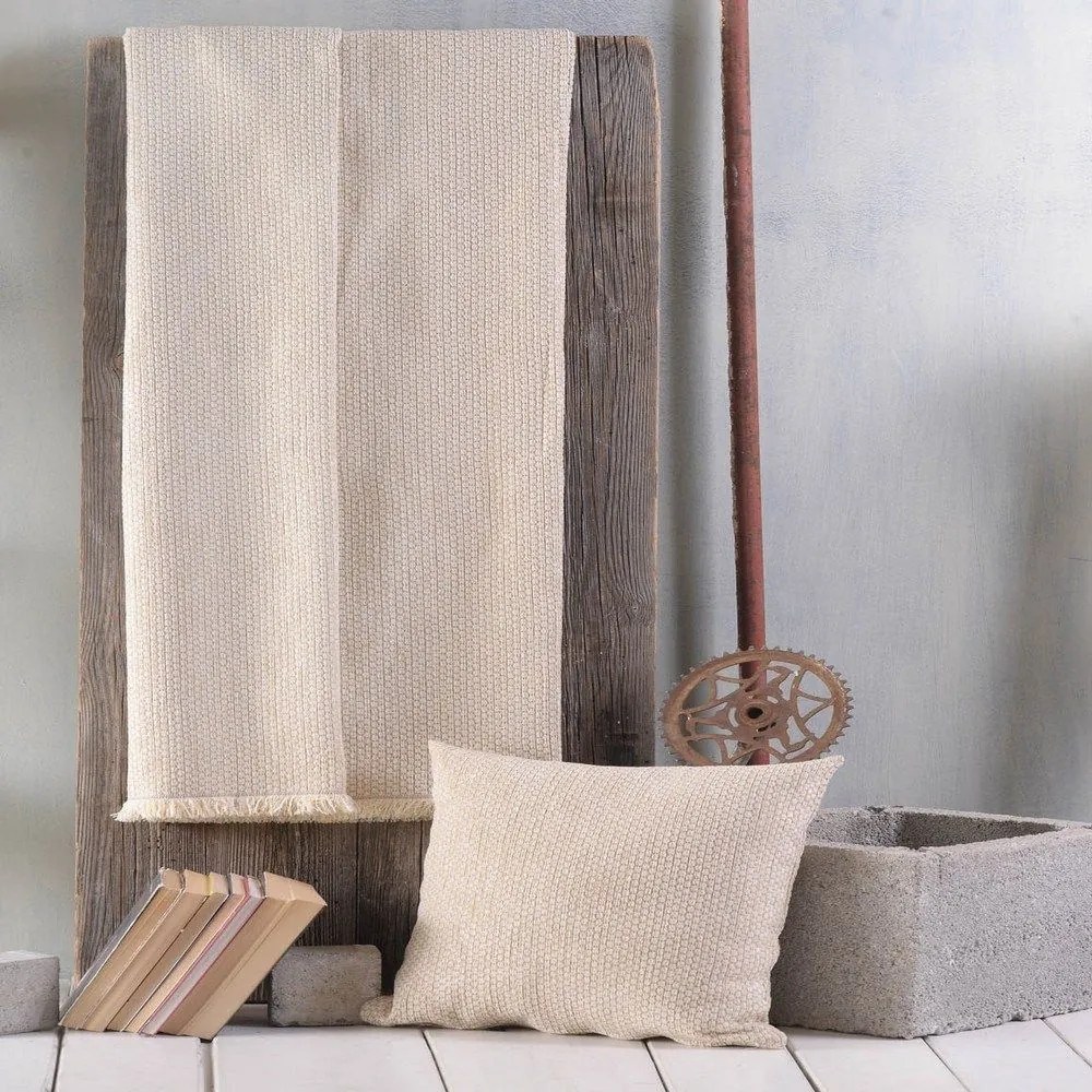 Ριχτάρι Honey Ecru Yellow Ρυθμός Πολυθρόνα 160x180cm Chenille,Cotton,Polyester
