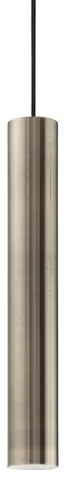 Κρεμαστό φωτιστικό κύλινδρος LOOK SP 1 Φ6 Ideal Lux-141794-Ορείχαλκος 141794