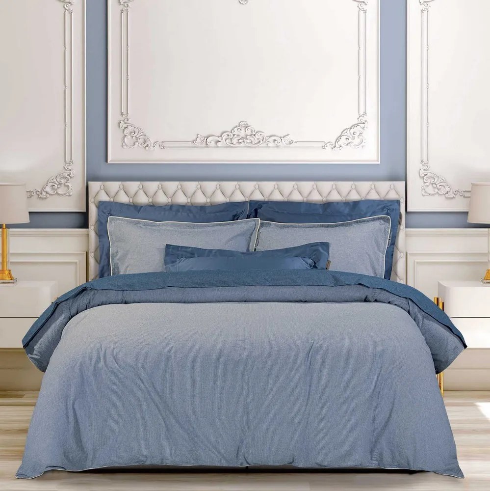 Σεντόνια 2294 (Σετ 4τμχ) Blue Greenwich Polo Club King Size 250x270cm 100% Βαμβάκι