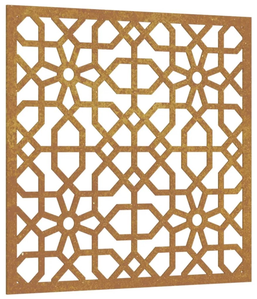 vidaXL Διακοσμητικό Κήπου Μαυριτανικό Σχέδιο 55x55 εκ. Ατσάλι Corten