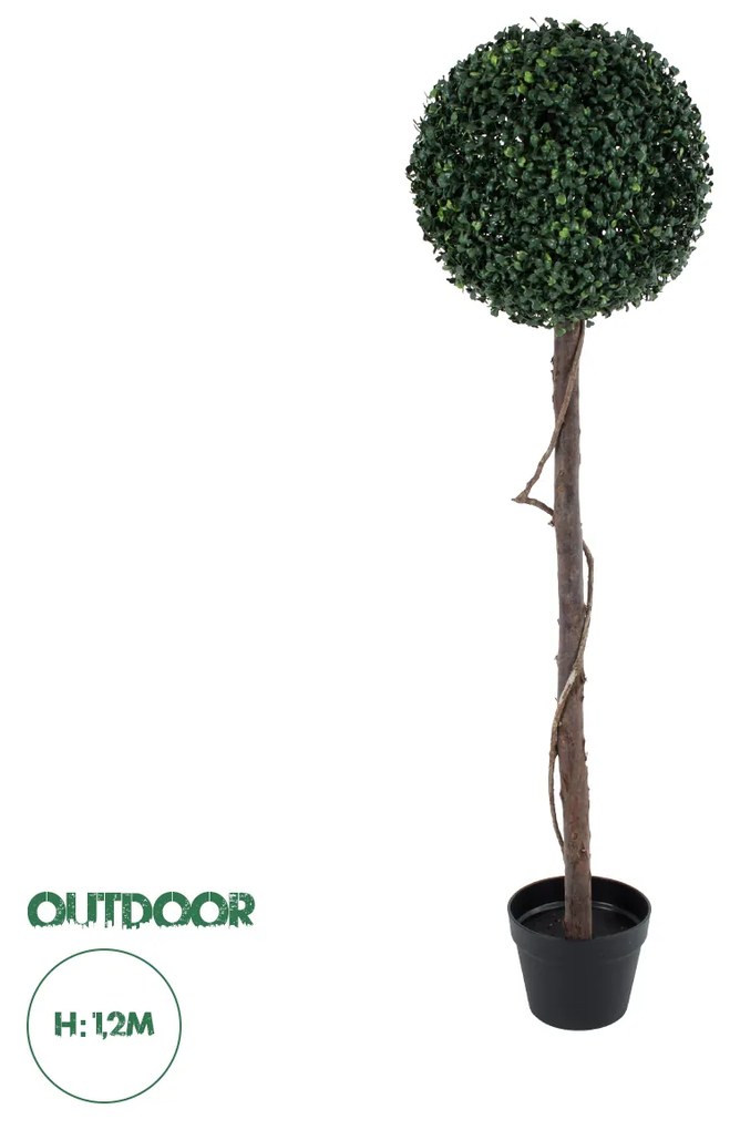 GloboStar® Artificial Garden BUXUS 20407 Τεχνητό Διακοσμητικό Φυτό Πυξός Υ120cm