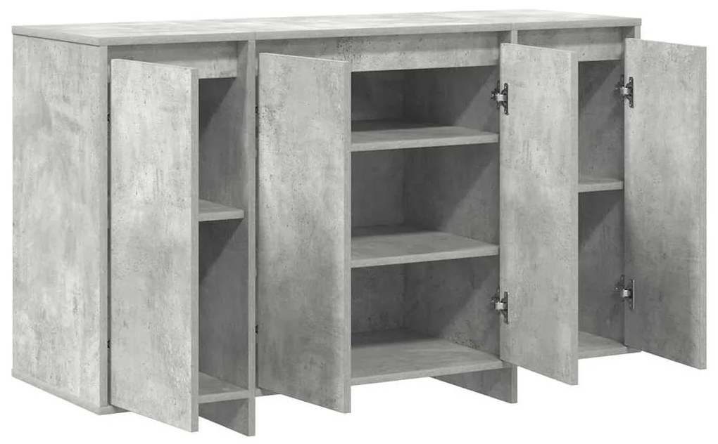 vidaXL Πλαϊνό γραφείο Γκρι σκυροδέματος 120 x 41 x 75 εκ.