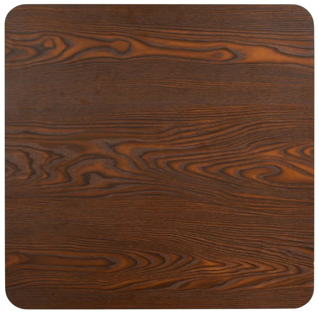 vidaXL Τραπέζι Bistro Σκούρο Καφέ 80 x 80 εκ. από MDF