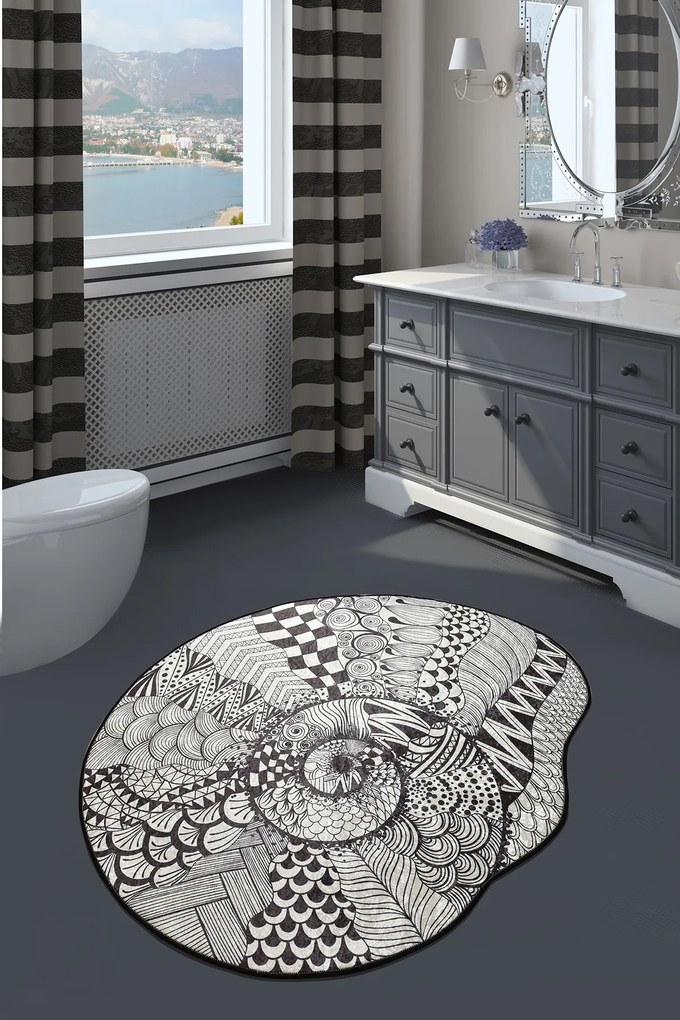 Bathmat More 100 Black
White