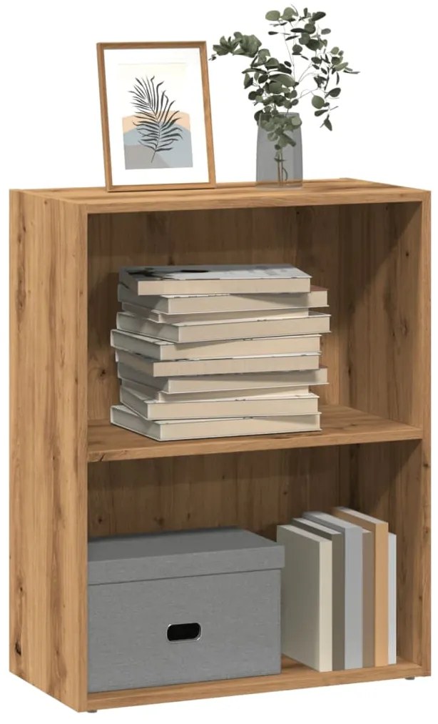 vidaXL Βιβλιοθήκη Αρτισιανή Δρυς 60x30x77 εκ. από Επεξεργασμένο Ξύλο