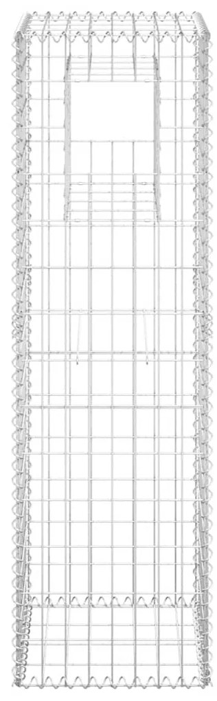 vidaXL Συρματοκιβώτια Στύλοι 2 τεμ. 40 x 40 x 140 εκ. Σιδερένιοι
