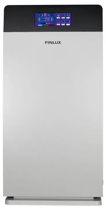 Καθαριστής αέρα Finlux FAP-8091UZI, 73 W, Για έως 100 m2, Χρονοδιακόπτης, 4 ταχύτητες, UV, Ιονισμός, HEPA 11, Λευκό/γκρι
