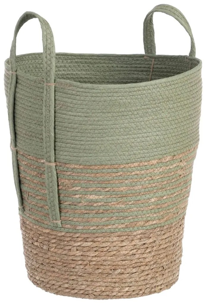 Σετ καλαθιών 42 x 42 x 48 cm Μέντα Φυσική ίνα (3 Τεμάχια)