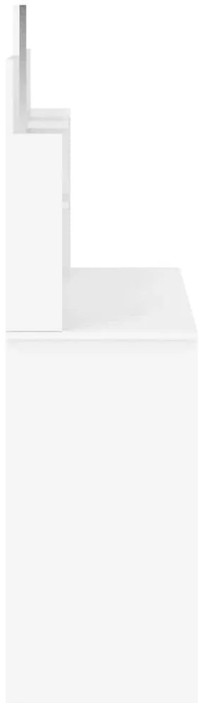 vidaXL Μπουντουάρ με Καθρέφτη Λευκό 96 x 39 x 142 εκ.