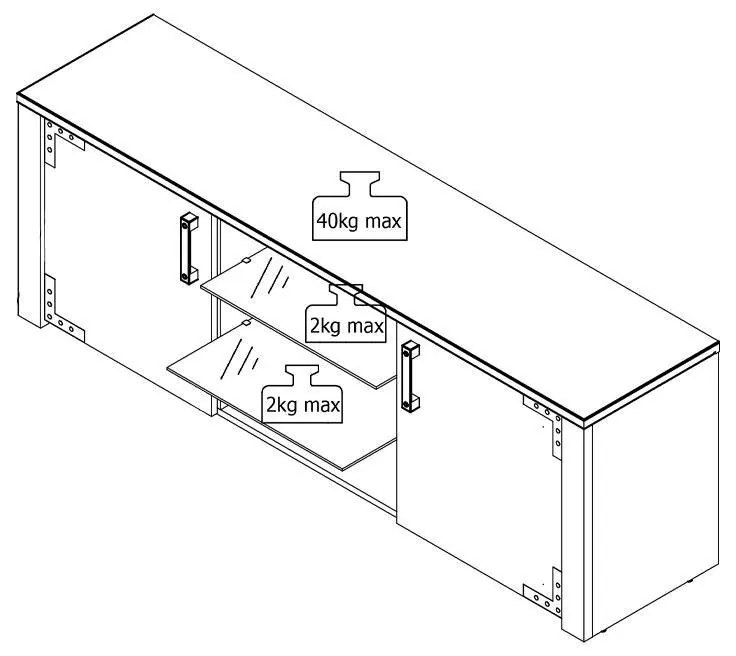 Έπιπλο Τηλεόρασης Lazio 170 Artisan Oak - Μαύρο 168x40x57 εκ. 168x40x57 εκ.