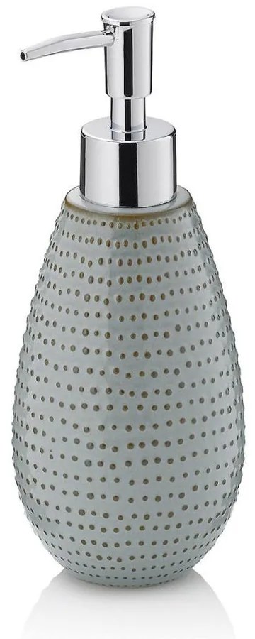 Δοχείο Κρεμοσάπουνου Dots 23602 Φ8x19,5cm 350ml Grey-Brown Kela Κεραμικό
