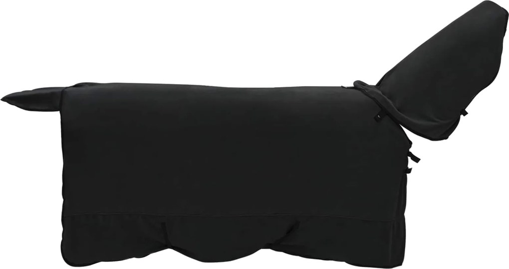 vidaXL Σαμάρι Ίππου Μαύρο 155 cm Πολυεστερική Φλις