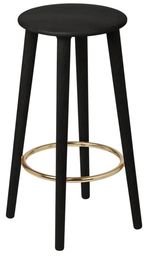 Σκαμπό Μπάρ Socialite 5119 44x67.5cm Black Oak Black Umage